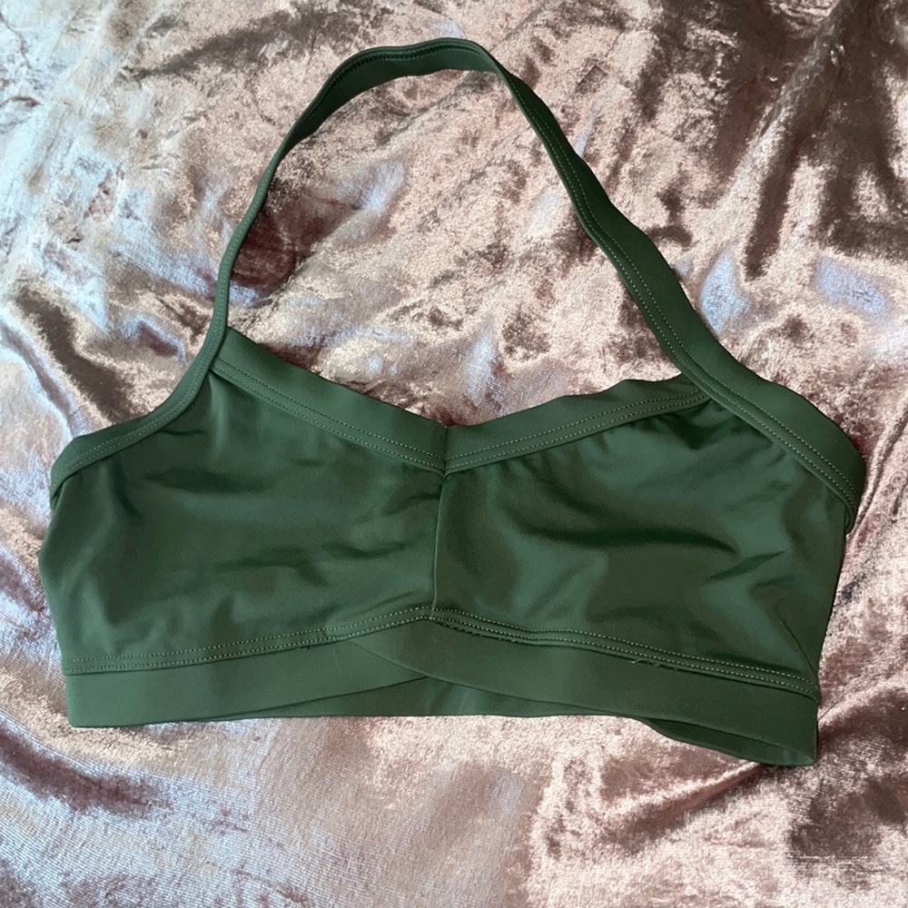 Green Balera Halter Sports Bra